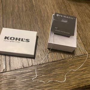 NWT Sterling Silver Chain Necklace 16”